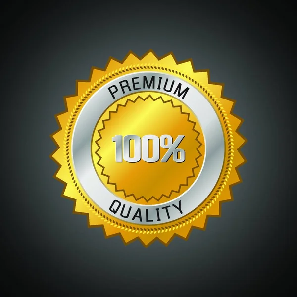 Calidad Premium Etiqueta Vector Ilustración — Vector de stock