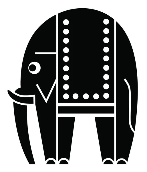 Elephant Graphic Vector Illustration — Stock Vector
