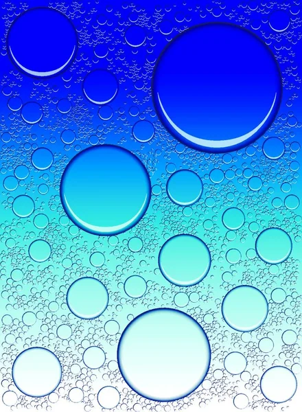 Vatten Bubblor Vektor Illustration — Stock vektor