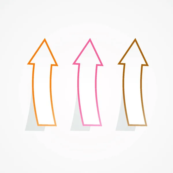 Arrows Set Web Simple Illustration — Stock Vector