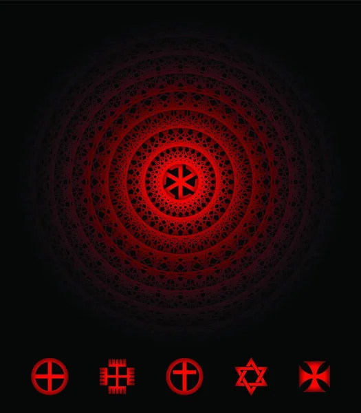 Illustratie Van Het Heilige Symbool — Stockvector