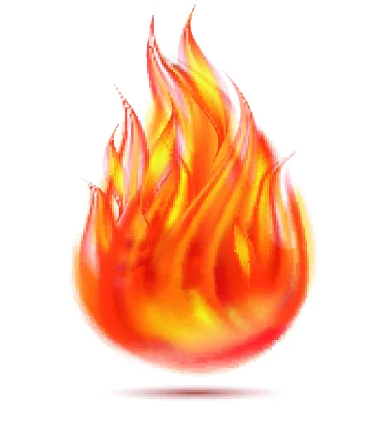 stock vector simple cartoon art of blazing campfire