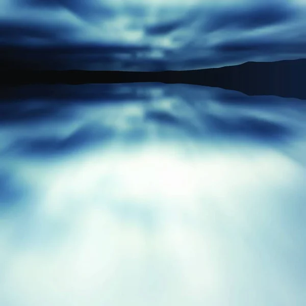 Illustration Lac Blue Blur — Image vectorielle