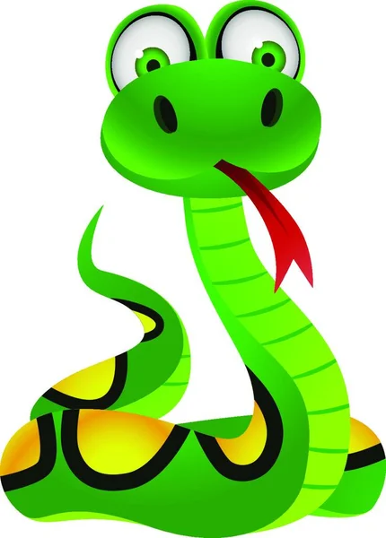 Ilustrace Kresleného Hada — Stockový vektor