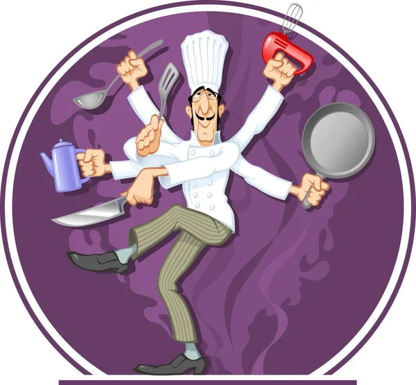 Illustration Cuisinier — Image vectorielle