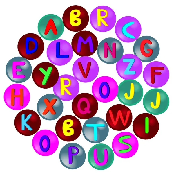 Illustration Alphabet — Image vectorielle