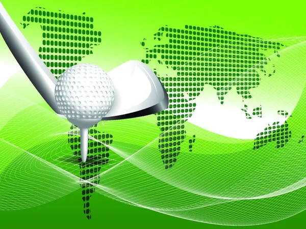 Golf Illusztrációja — Stock Vector