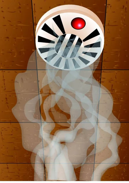Illustration Alarme Incendie — Image vectorielle