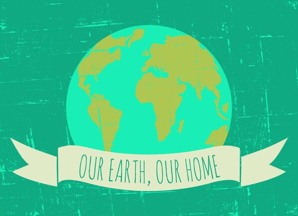 "Плакат Дня Земли "Красочная векторная иллюстрация