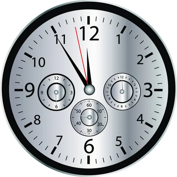 Reloj Chrono Ilustración Vector Colorido — Vector de stock