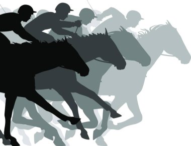 Yarışı kapat modern vektör illüstrasyonu