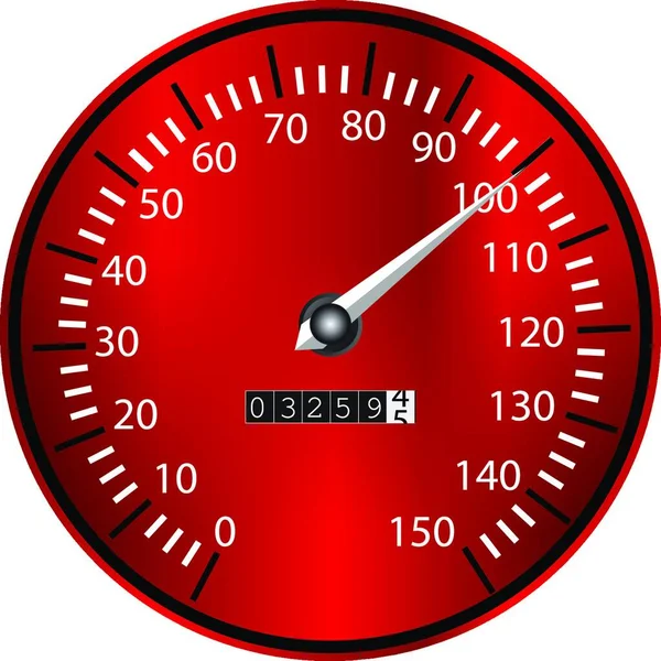 Tachometer Colorful Vector Illustration — Stock Vector