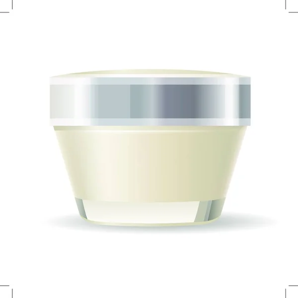 Illustration Cream Container Isolated — Stock Vector