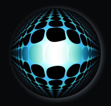 3D soyut kürenin çizimi