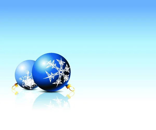 Illustrazione Delle Lampadine Blu Natale — Vettoriale Stock