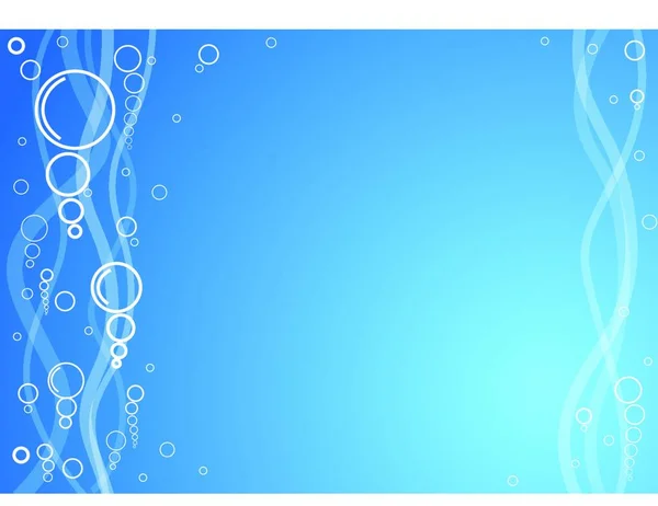 Ilustrace Bublin Vodě — Stockový vektor