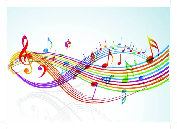 Иллюстрация Музыкальной Темы — стоковый вектор