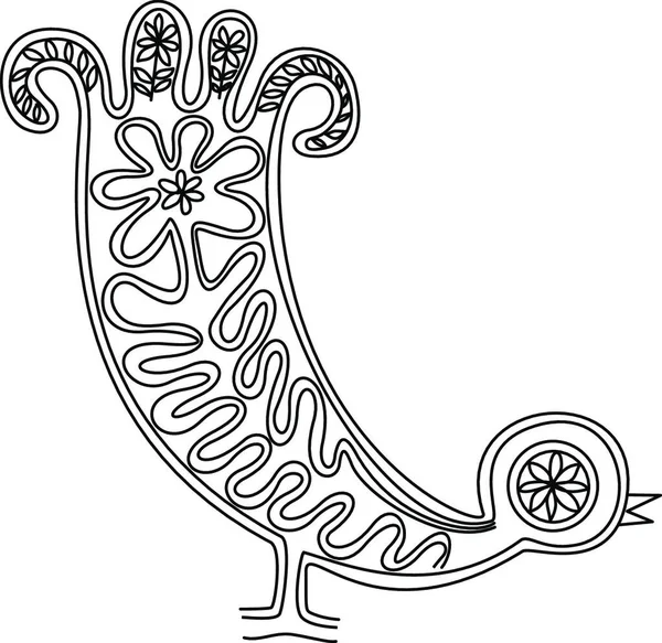 Ілюстрація Мереживного Птаха — стоковий вектор