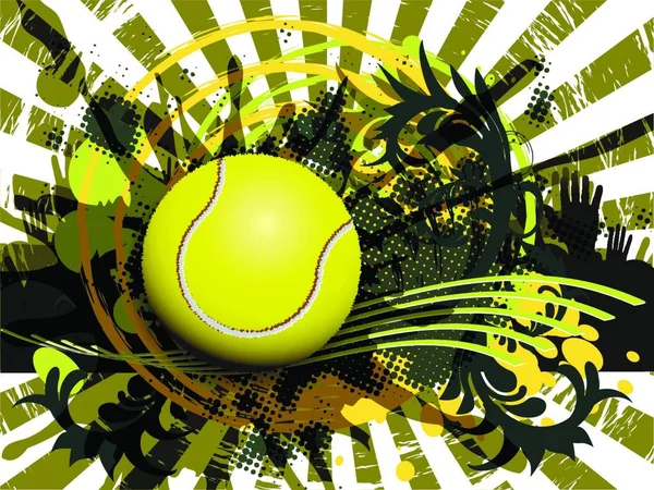 Tenisin Resmi — Stok Vektör