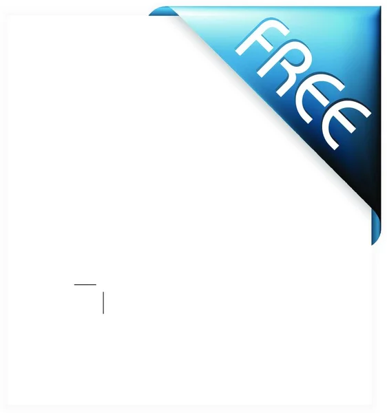 Illustration Vectorielle Ruban Angle Bleu — Image vectorielle