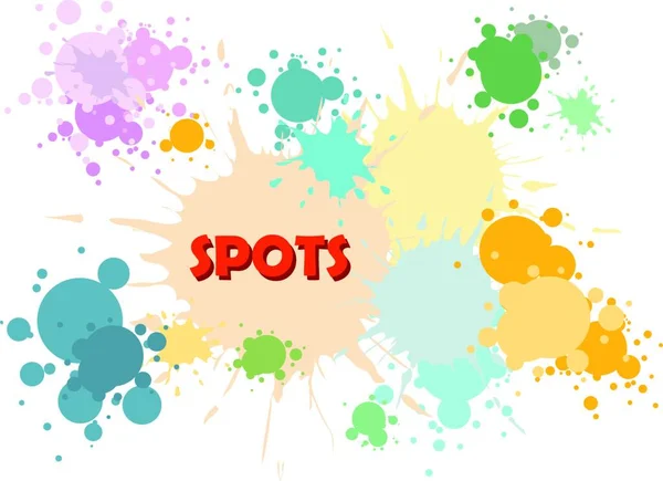 Vector Color Spots Background — Stock Vector