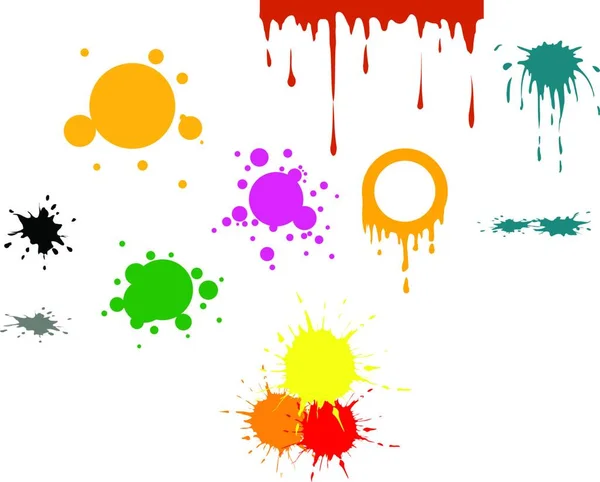Illustration Vector Color Spots — Stock Vector