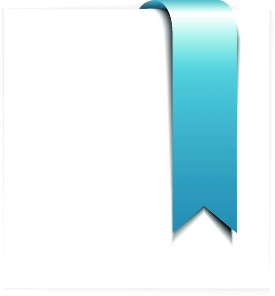 Ruban Bleu Frais Signet — Image vectorielle