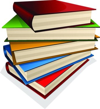 Kitap Yığını İllüstrasyonu