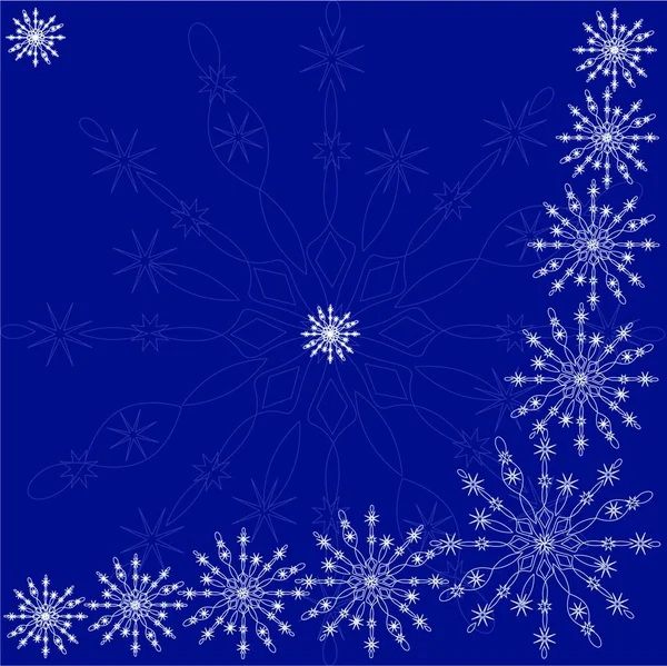 Απεικόνιση Της Νιφάδας Χιονιού — Διανυσματικό Αρχείο