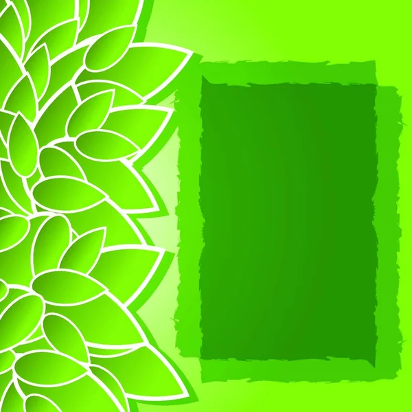 Зелений Фон Листям — стоковий вектор