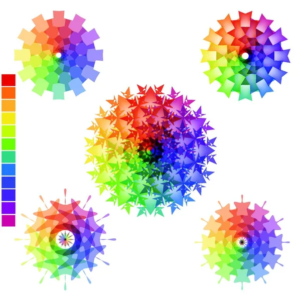 Ilustración Escala Colores — Vector de stock
