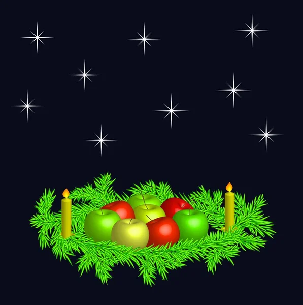 Ilustrace Veselé Vánoce — Stockový vektor