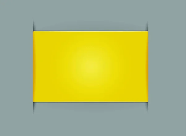 Illustration Yellow Rectangle Label — Stock Vector