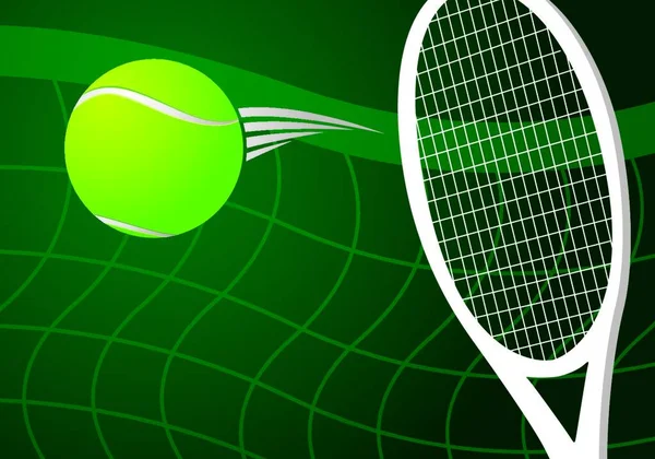 Tennis Hintergrund Design Vektor Illustration — Stockvektor