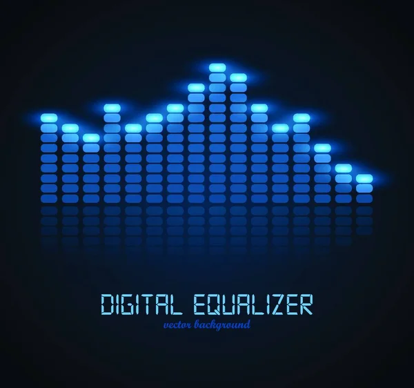 Digital Equalizer Graphic Vector Illustration — Stock Vector