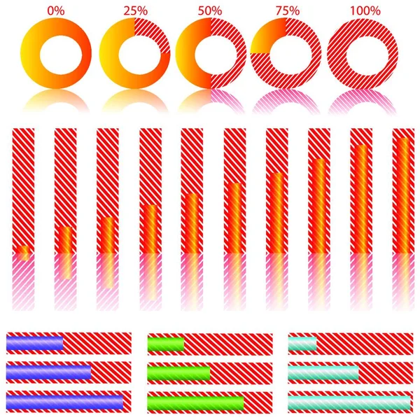 Modèle Infographique Coloré Illustration Entreprise — Image vectorielle