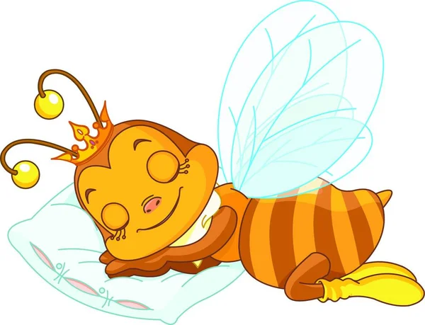 Спляча Бджола Графічні Векторні Ілюстрації — стоковий вектор