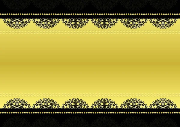 黒と金のベクトル図 — ストックベクタ