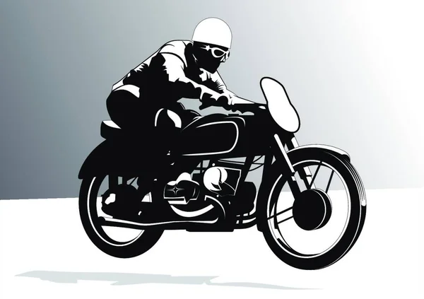 Motocicleta Vetor Fundo Ilustração — Vetor de Stock