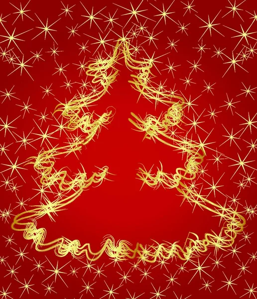 彩色圣诞树矢量背景 — 图库矢量图片