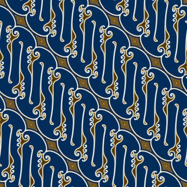 Kusursuz Batik Deseni vektör çizimi