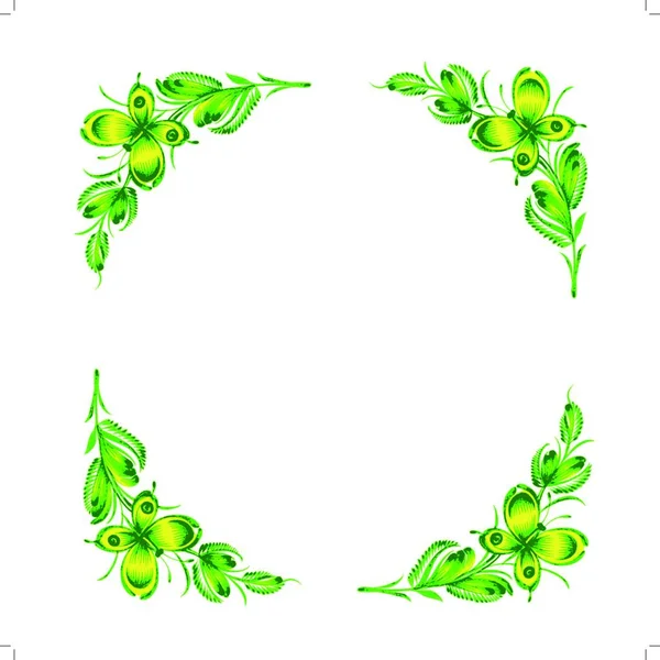 Floral Frame Vector Illustration — Stock Vector