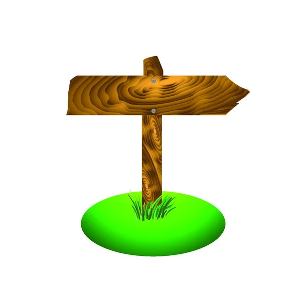 Ilustrace Vektoru Šipky Dřeva — Stockový vektor