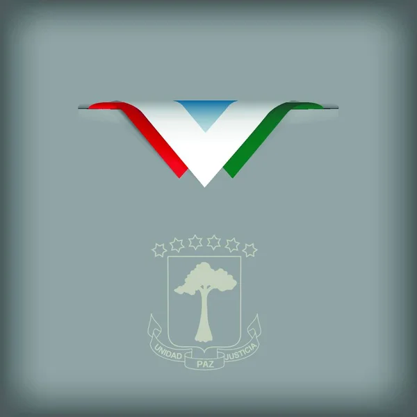 Signo Guinea Ecuatorial Vector Ilustración — Vector de stock