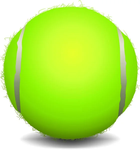 Tennis Ball Modern Vector Illustration — Stock Vector