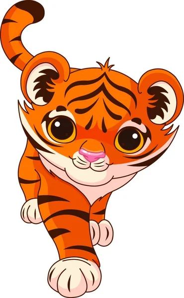 Tiger Animal Desenho Ilustração Vetorial — Vetor de Stock