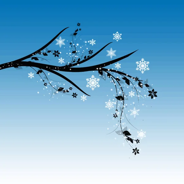 Winter Baum Vektor Illustration — Stockvektor