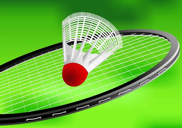 Tennisketsjer Moderne Vektor Illustration – Stock-vektor
