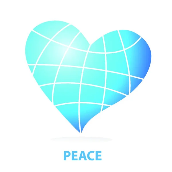 Peace Love Illustration Vectorielle Colorée — Image vectorielle
