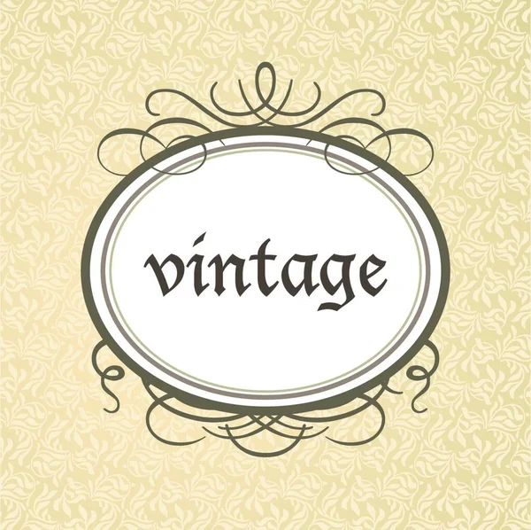 Vintage Label Vector Illustration — Stock Vector